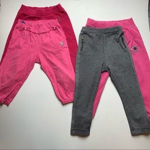 Set of 4 little girl pants size 3